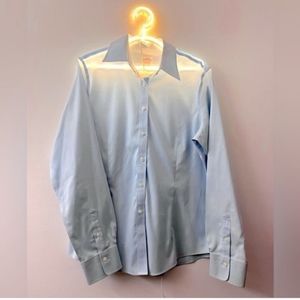 Brooks Brothers Blue Button Down Dress Shirt Work Office Business